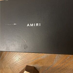 AMIRI Gray and White Box